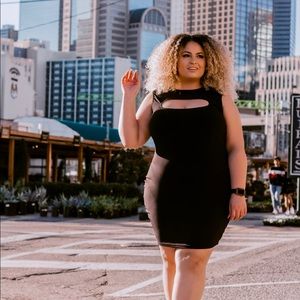 curve girl Dresses - Cut out mini dress curve girl Dresses - Cut out mini dress